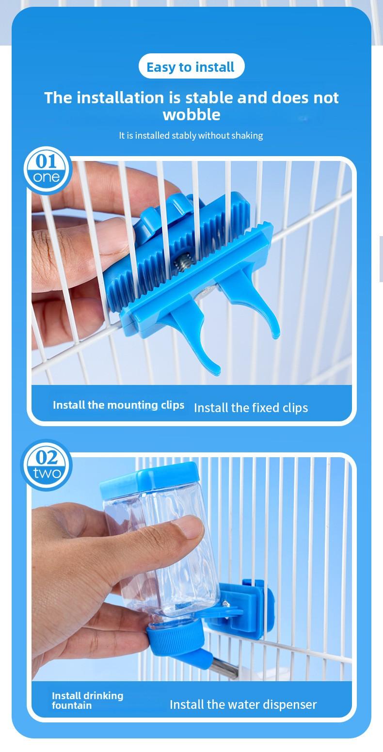 Parrot automatic water dispenser, pigeon water feeder, bird feeder, bird cage accessories, automatic food dispenser, bird drinking bottle, bird drinking equipment