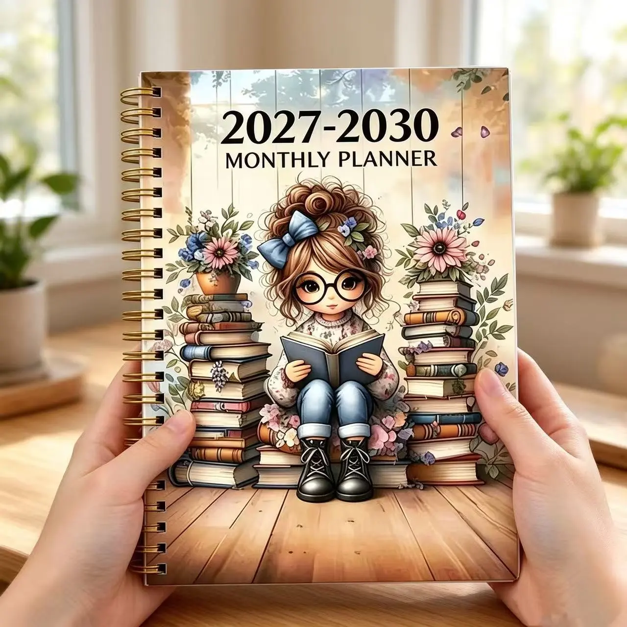 2027-2030 Annual Monthly Notebook Planner Handbook, 48 Monthly Plans/calendars, 5.5x8.3 Inches, Holiday Reminders, Financial Tracking