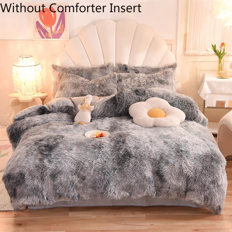 Solid Color Fuzzy Duvet Cover Set, 3 Counts/set Including 1 Duvet Cover & 2 PillowcasesSoft Comfortable for HomeBedroombed comforter set leopard cozy bedroom soft puffy Solid Color Fuzzy Duvet Cover Set, 3 Counts/set Including 1 Duvet Cover & 2 PillowcasesSoft Comfortable for HomeBedroombed comforter set leopard cozy bedroom soft puffy