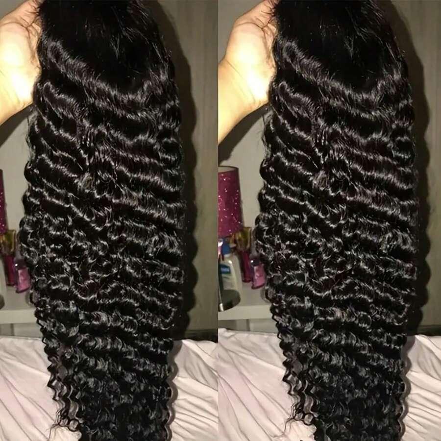 Bling Hair Beautiful 180 Density Deep Wave Lace Front Wig 13x6 Hd Transparent Lace Frontal Wig 13x4 Curly Human Hair Wigs 4x4 Lace Wig For Black Women Bling Hair Beautiful 180 Density Deep Wave Lace Front Wig 13x6 Hd Transparent Lace Frontal Wig 13x4 Curly Human Hair Wigs 4x4 Lace Wig For Black Women