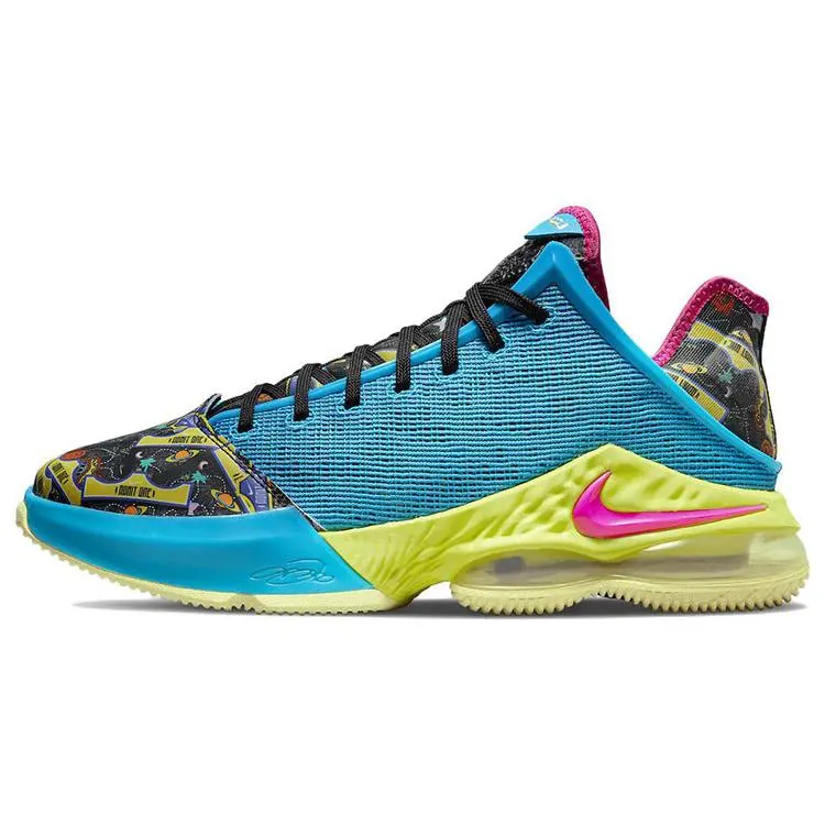Nike LeBron 19 Low Basketball Shoes for Men – Blue Sandstone, Knit Synthetic Upper, TPU Support, Cushioned and Non-Slip Outsole Verifiable, with credentials and supporting global authentication