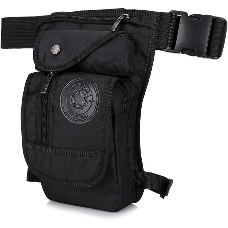 Canvas Motorcycle Leg Bag, Riding Thigh Waist Bag, Drop Crossbody Hip Pack