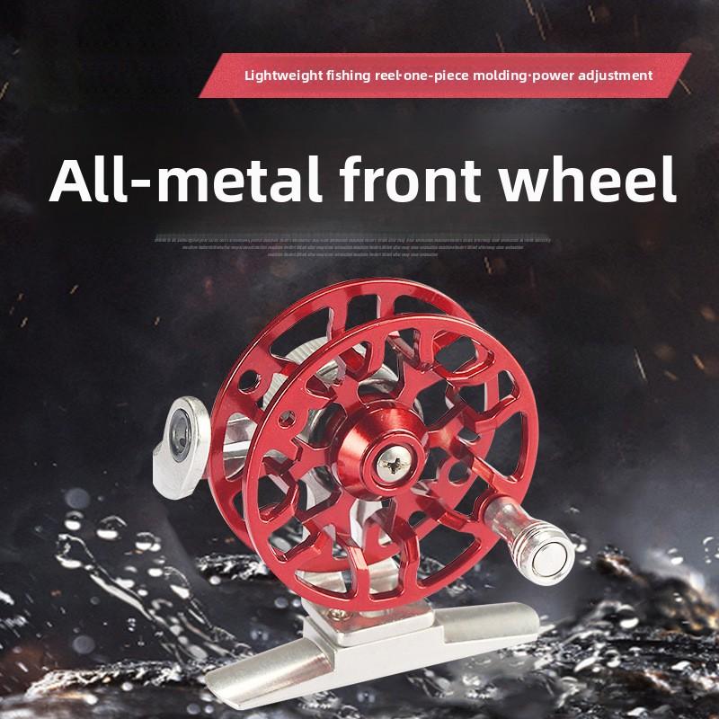 Full Metal Fishing Reel for Winter Ice Fishing & Raft Rods with Reliable Drag System & Smooth Spool Design for Stable Line Release & Retrieval baitcasters