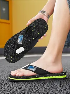 Men's Summer Sandals, Massage Insole, Soft Wide Toe Strap, Waterproof Sole, Breathable, Sizes 39-44, Ideal for Home, Beach, Pool, Outdoor