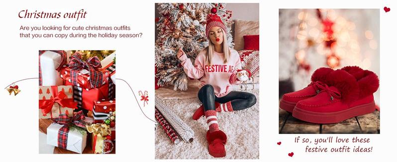 【NEW】Fashare Women's Platform Warm Moccasin Slippers Slip On Loafer Plush Shoes Anti Slip Flat Walking Loafers Faux Fur Snow Boots  Soft and comfortable suede slippers for women