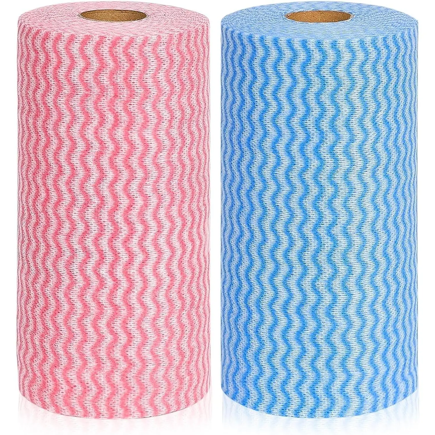Reusable Household Wipes - Disposable Cleaning Cloths, Wash Rags (2 Rolls, 200 Sheets Total)