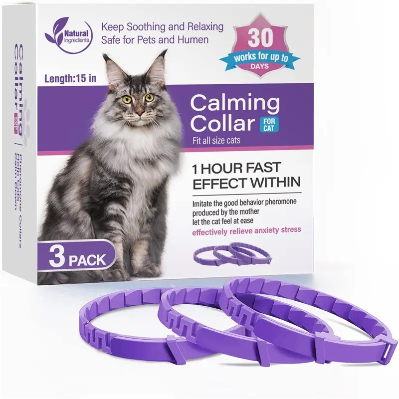 New 38cm pet comfort collar, relieves cats' anxiety, protects cats, features retractable collar accessories, and is waterproof.