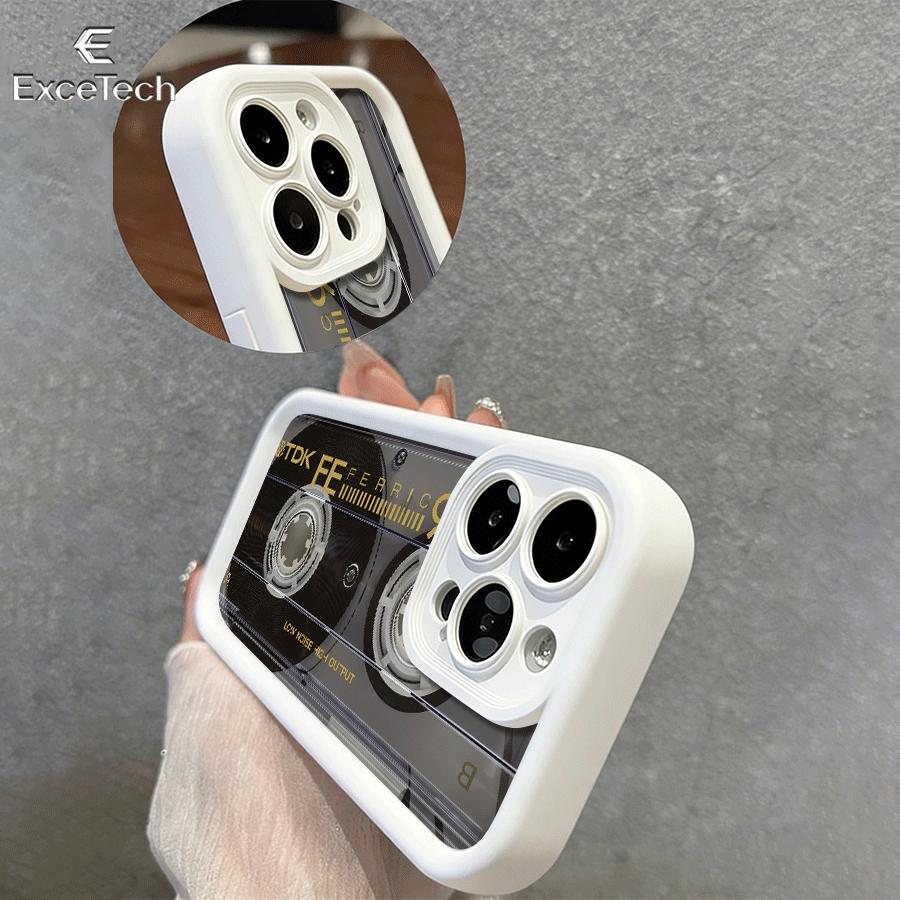 Vintage Cassette Tape Phone Case for iPhone17Pro Max/11/12/13/14/15/16/17/XS  features a precision-cut design for a snug fit, providing comprehensive protection.Cassette Echoes Memory