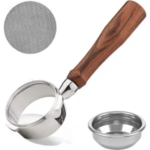 58mm Bottomless Portafilter for Ultra, Bottomless Portafilter with 58mm Puck Screen Compatible for 4700Gense, 5700Series Espresso Machine, Stainless Steel Filter Holder and Filter
