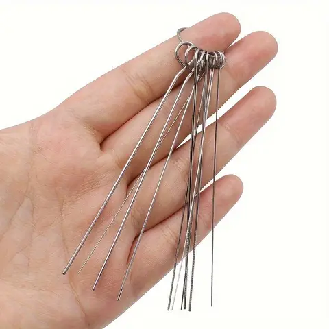 Shower Head Cleaning Tools, 10pcs/set Stainless Steel Shower Head Cleaning Brush, Bathroom Gadgets for Home Use, Bathroom Accessories, Water Flow