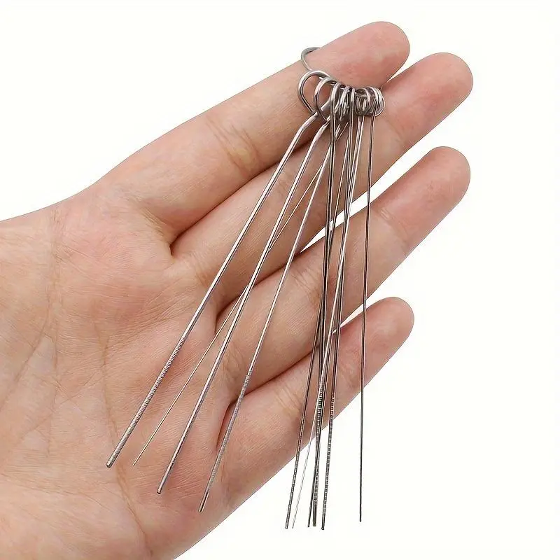 Shower Head Cleaning Tools, 10pcs/set Stainless Steel Shower Head Cleaning Brush, Bathroom Gadgets for Home Use, Bathroom Accessories, Water Flow