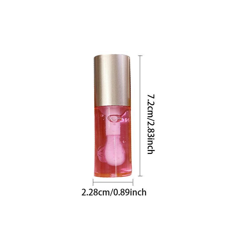 Moisturizing Lip Oil Transparent Lip Gloss, 3 Counts Moisturizing Lip Volumizer for Fuller Lips, Perfect Lip Gloss Oil for Makeup Lovers