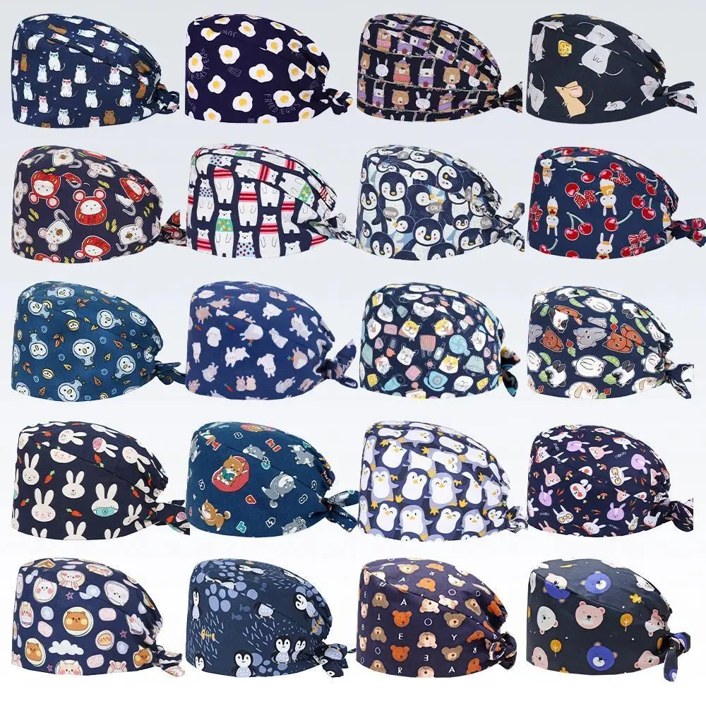 Unisex Medical Scrub Caps for Man Woman High Quality Durable Nurse Hat Hospital Clinic Doctor Cap M1190