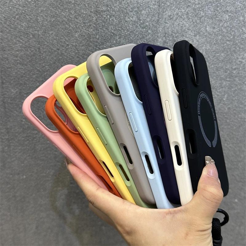 Magnetic Case with Wrist Strap| [Color] MagSafe Stand For iPhone11 iphone 12 -17 [Model]