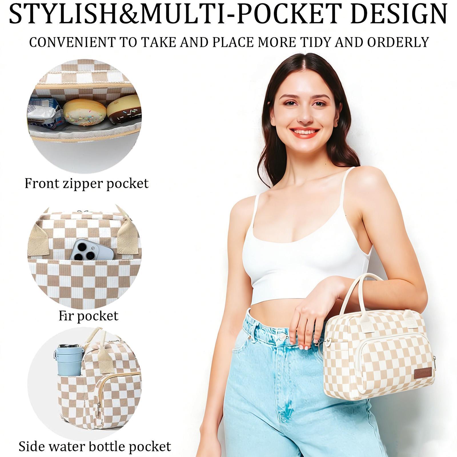 11L Water Resistant Insulated Lunch Tote Bag Portable Cooler for Women Men Work Picnic and Camping Essentials