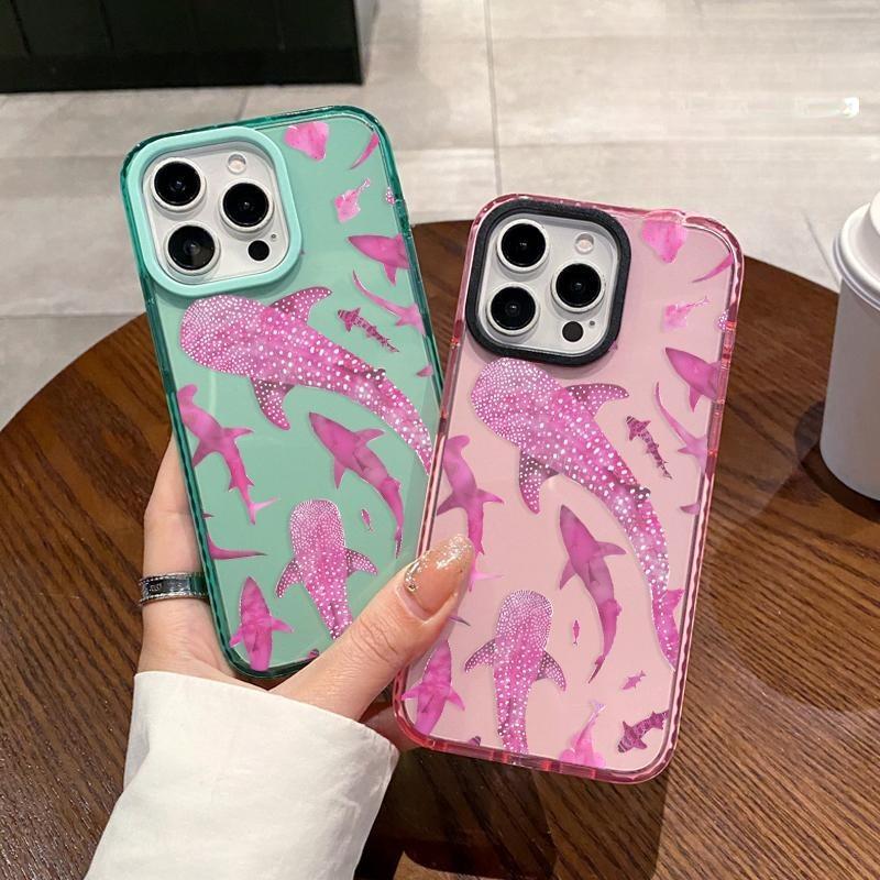 Phone case for iPhone 17 Pro Max 16 15 14 Plus 13 12 11 Air 11 Marine Life Ink Art Sharks Anti-Yellowing Shockproof durable ultra-thin Crystal Cover Phone case for iPhone 17 Pro Max 16 15 14 Plus 13 12 11 Air 11 Marine Life Ink Art Sharks Anti-Yellowing Shockproof durable ultra-thin Crystal Cover