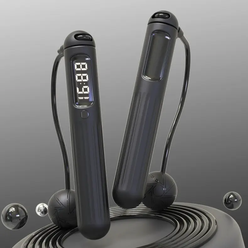Smart Bluetooth Skipping Rope with Counter, Fitness Weight-Bearing Ball