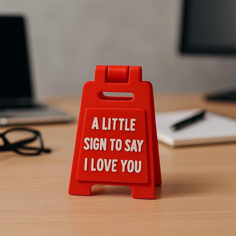 1pc “A LITTLE SIGN TO SAY I LOVE YOU” Desk Sign, Perfect for Valentine's Day and Birthday Gift for Girlfriend, Boyfriend or Family, Romantic Office Desktop Decoration, Small Family Decoration and Novelty Desk Decor #GLOBAL PICKS