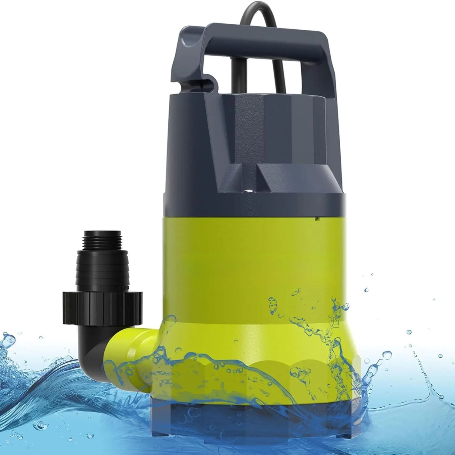 Sump Pump 1HP Submersible Water Pumps 4500GPH Electric Water Pump for Pool Draining  Hot Tub