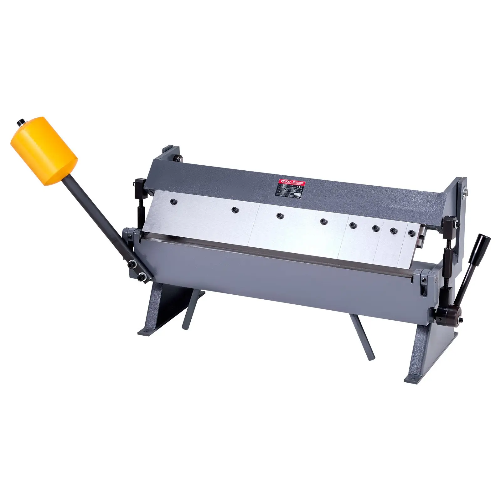 【DealsForYouDays】VEVOR Box and Pan Brake, 24 in Sheet Metal Bending Brake, 16-Gauge Mild Steel Capacity, 0-135 Degree Adjustable, Metal Bender Machine with 5 Fingers, Heavy-Duty Aluminum Folder for Precise Bending