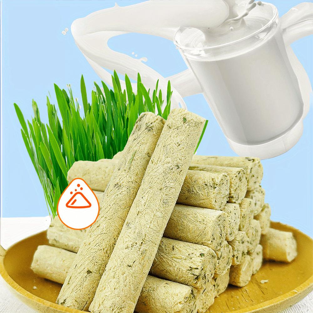 20 Count 4.23oz/120g Cat Grass Stick, Cat Treats for Hairball Support and Teeth Cleaning, Chicken Flavored Hairball Treats for Cats, Natural Freeze Dried Cat Grass Treats for Indoor Cats, Cat Grass for Cat