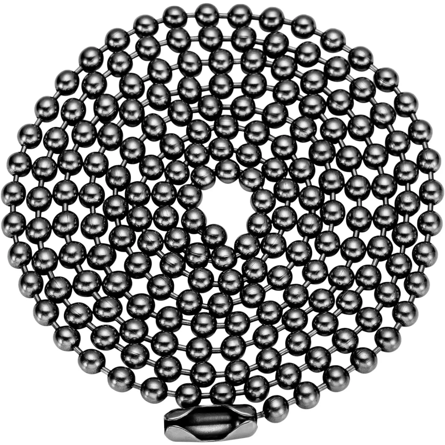 Pure Titanium Bead Ball Chain Necklace,  Chain Adjustable with  Package for Men and Women (2.4mm Bead-24in Length)