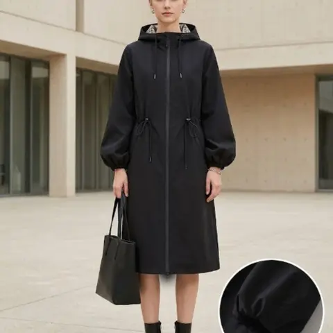 Women's Solid Color Zip-Up Hooded Lightweight Coat Jackets Zipper Jacket Casual Long-Sleeve Outdoor Hiking Outerwear for Spring