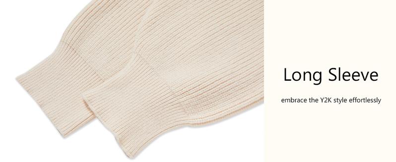 Women's Bolero Shrug Sweater 2025 Knitted Long Sleeve Open Front Cropped Cardigan Shrugs Sweaters Y2K Tops