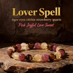 Healing Crystal Beaded Bracelet For New Beginnings & Positive Energy
