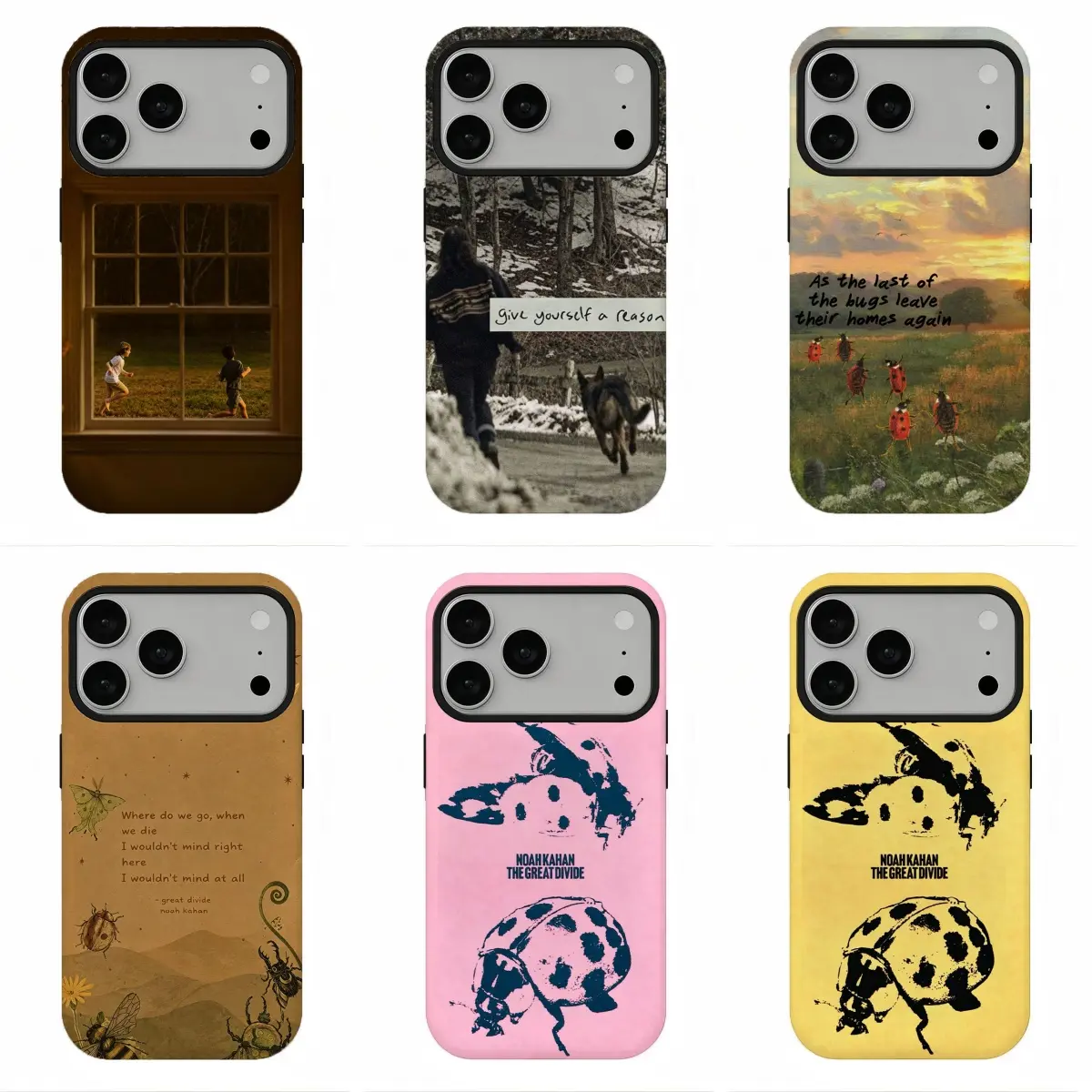 Retro Country Folk The Great Divide: The Last Of The Bugs Phone Case for iPhone 17Promax 16 15 14 13 12 11 and for Samsung S26-S21, Y2K Country Landscape Ladybug Print Protective Shell, Best Gift for Fans, Perfect Holiday Gift