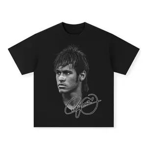 2026 Summer  Ronaldo Football Superstar Super Fashion Printed Short Sleeve T-shirt Men Distress Cotton Women Tshirt