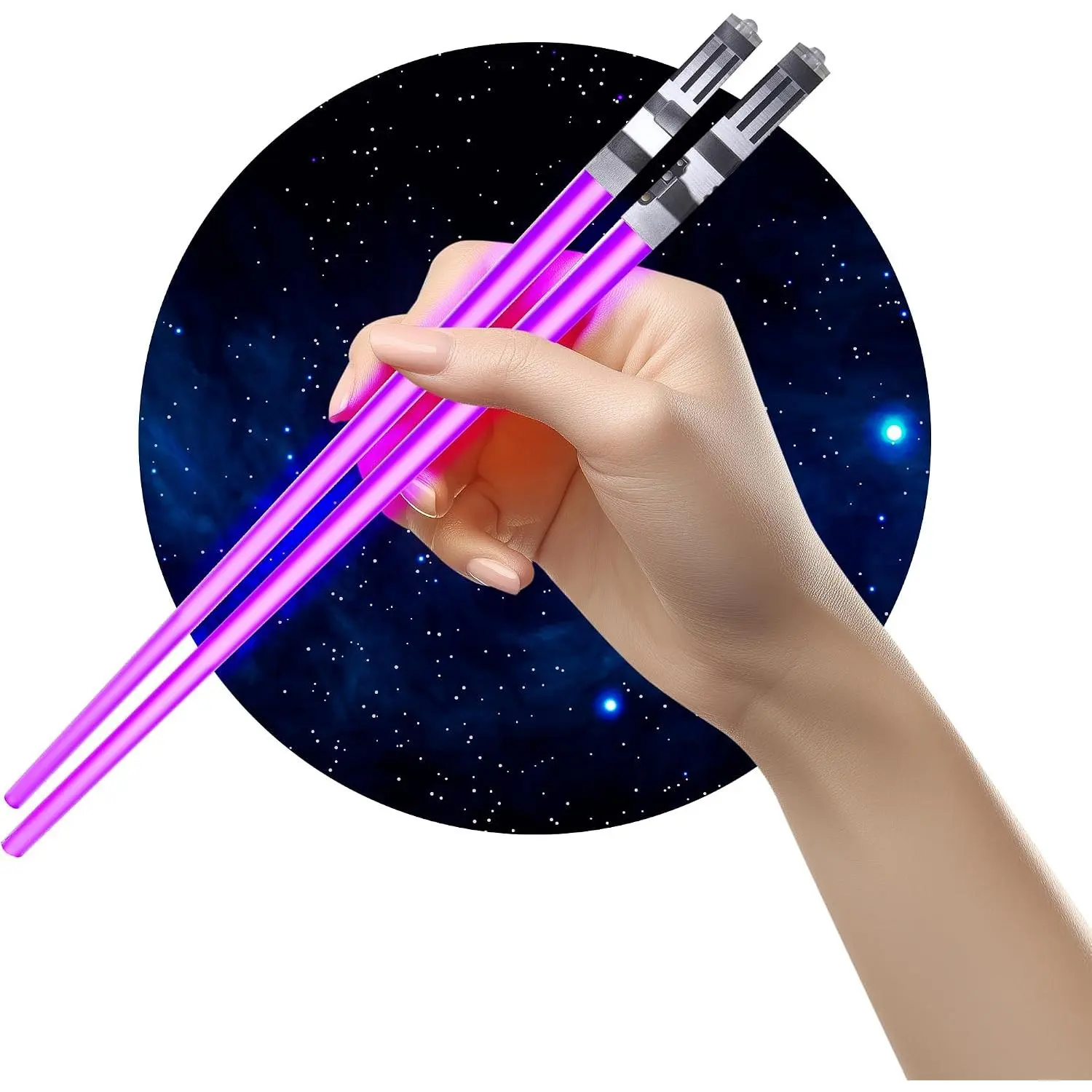 Chop Sabers Light Up Lightsaber Chopsticks, 1 Pair,