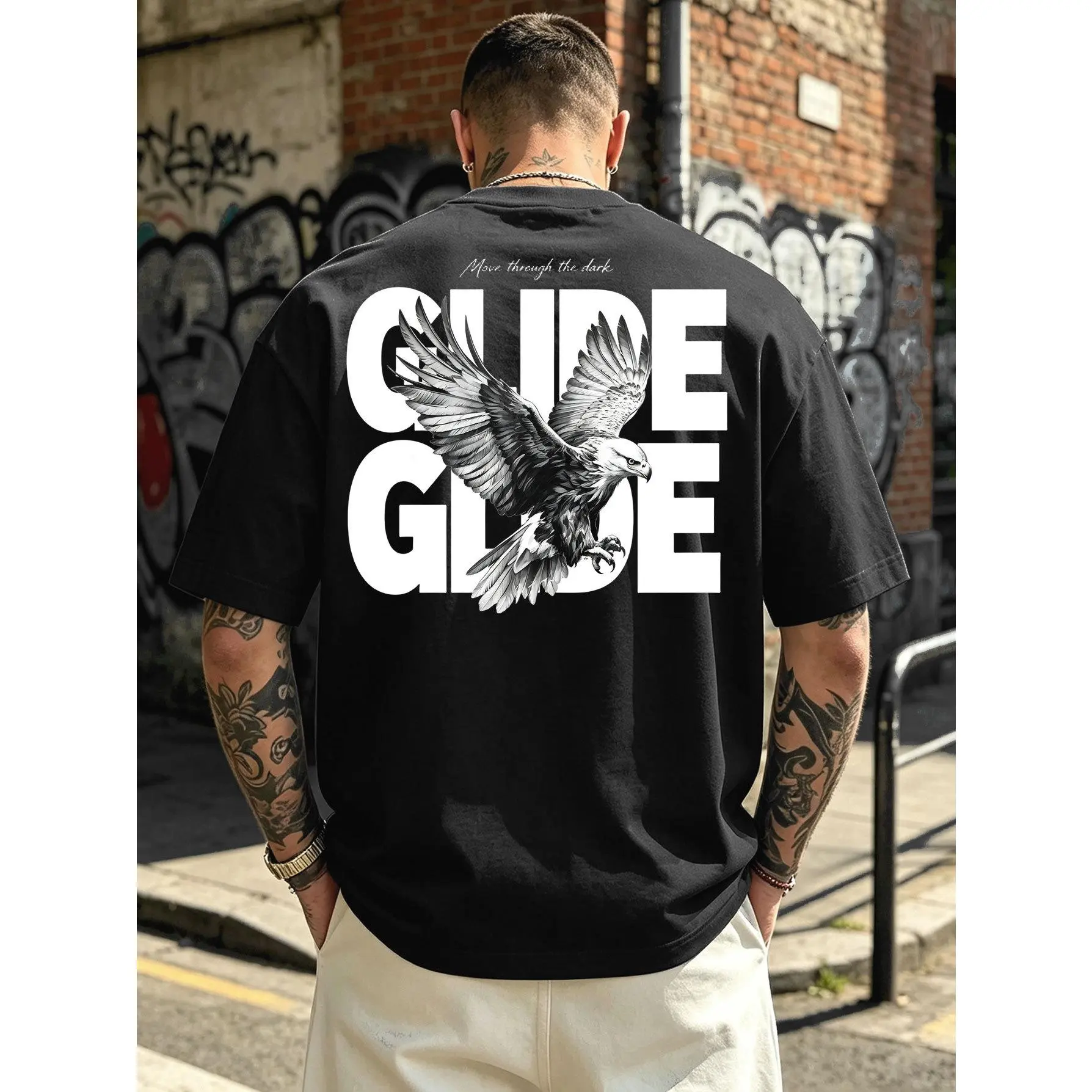 Skateboard Graphic T-Shirt for Men, Funny Streetwear Shirt, Retro Skater Tee, Cartoon Print Casual Cotton Top, Trendy Summer Shirt Gift for Him