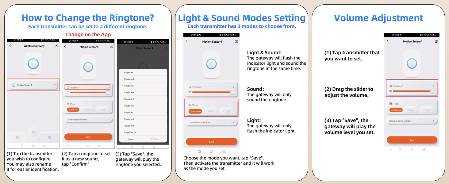 WiFi Door Sensor Chime, Smart Door Open Alert Window Sensor for Business/Home/Kids Safety, Real-Time App Notification, 500ft Range, 32 Melodies, 5 Volume Levels, Window Contact Sensor Alarm Kit