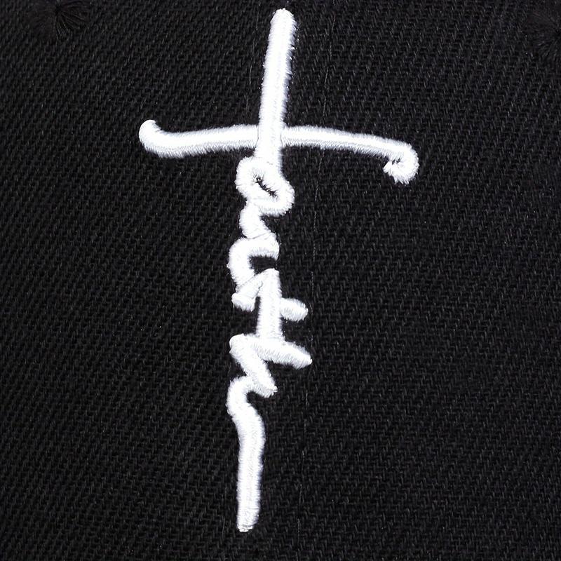 [2pcs/Set] Unisex Black & White Baseball Caps – Exquisite Cross Embroidery, Breathable Acrylic Duckbill Design, Durable Sports Headwear for Outdoor Activities