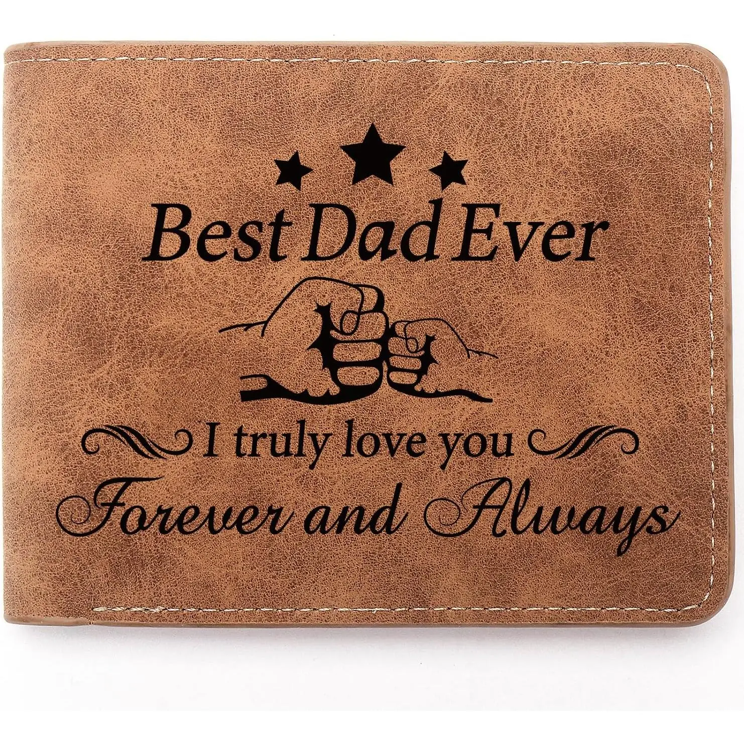 To My Dad Gifts, Leather Wallet for Man, Engraved Personalized Leather Wallet, Father's Day , Birthday &