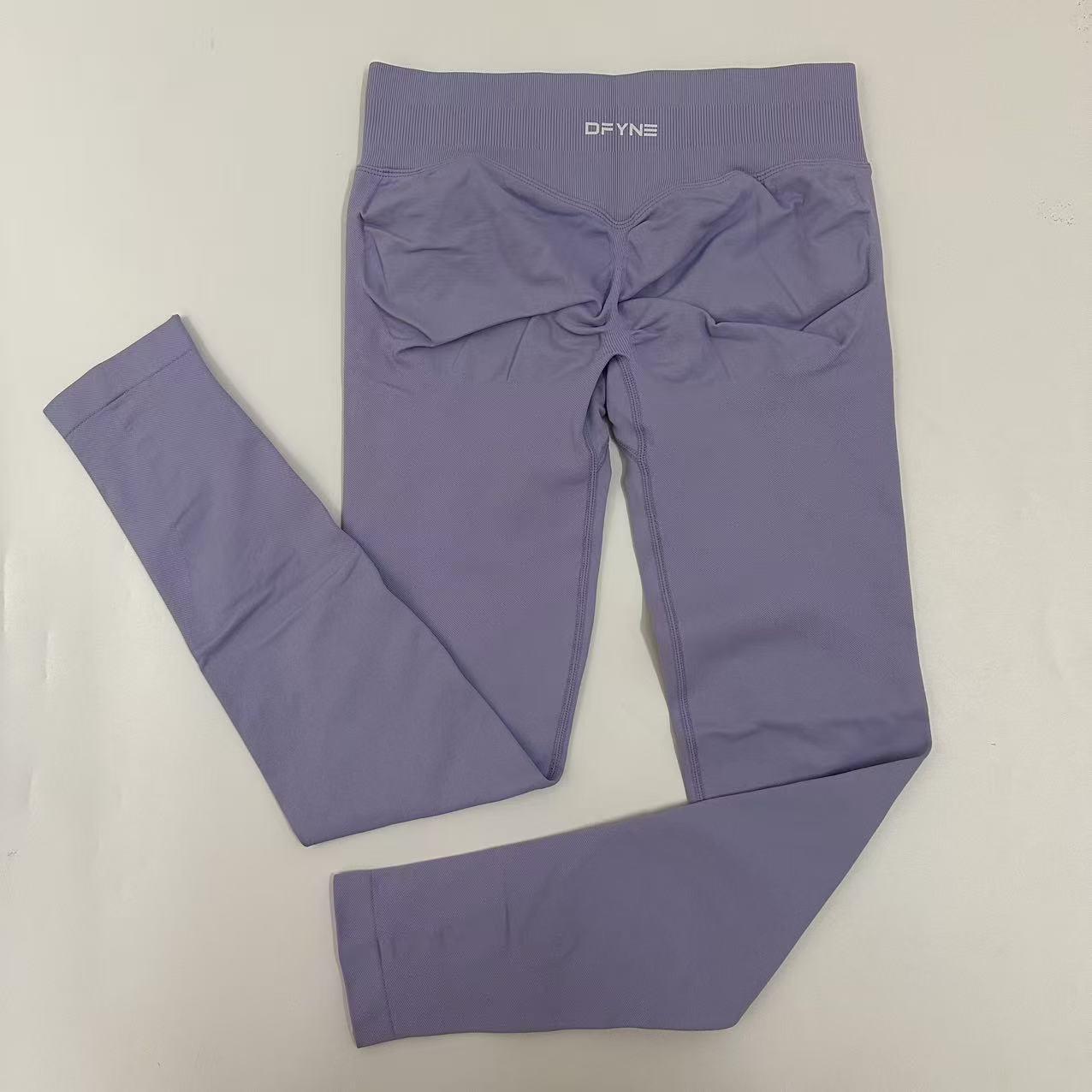 Dfyne Impact High-waist women's tight-fitting trousers and seamless yoga pants, suitable for sports, cycling and outdoor activities.