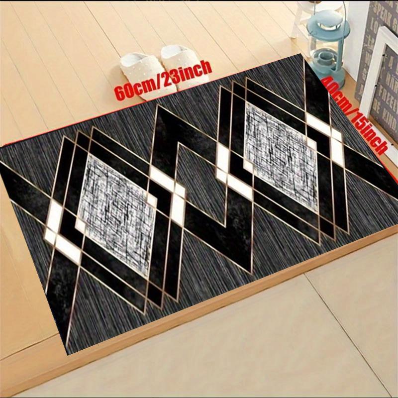 Geometric Pattern Kitchen Mat, 3 Counts/set Non-slip Kitchen Rug, Rectangle Home Decor Floor Mat, Decorative Carpet for Home Living Room Bedroom Kitchen, Non Slip Rugs