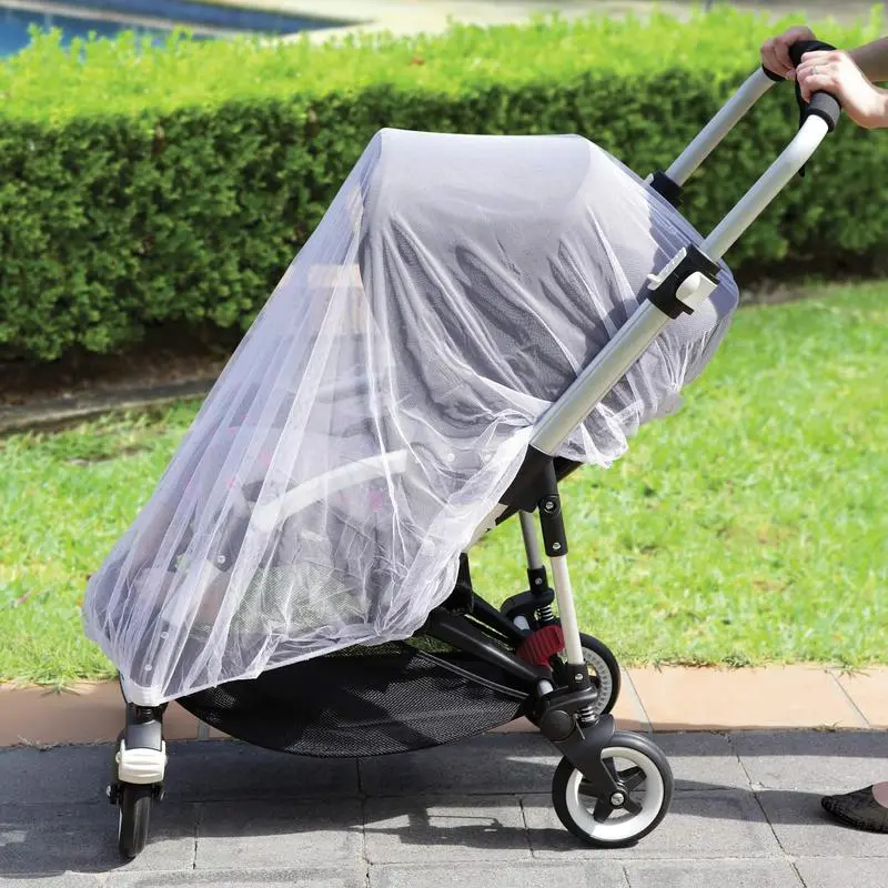 Kids Mosquito Net Bed Canopy Made of Light Airy Mesh Material, Tool-free easy mounting design. Premium home textile mosquito barrier works perfectly for baby cribs, toddler beds and baby carriages to shield infants and children from mosquitoes indoors