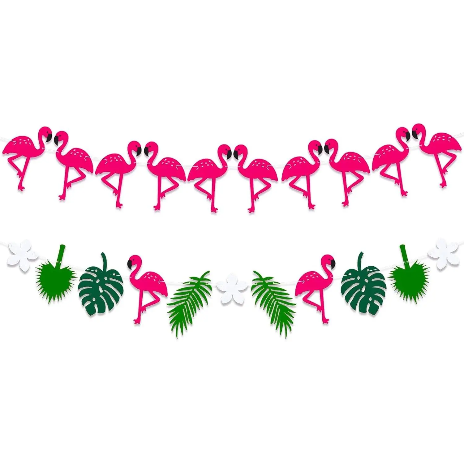 2 Pcs Felt Flamingo Garland 10 Feet, Flamingo Party DecorationsGift