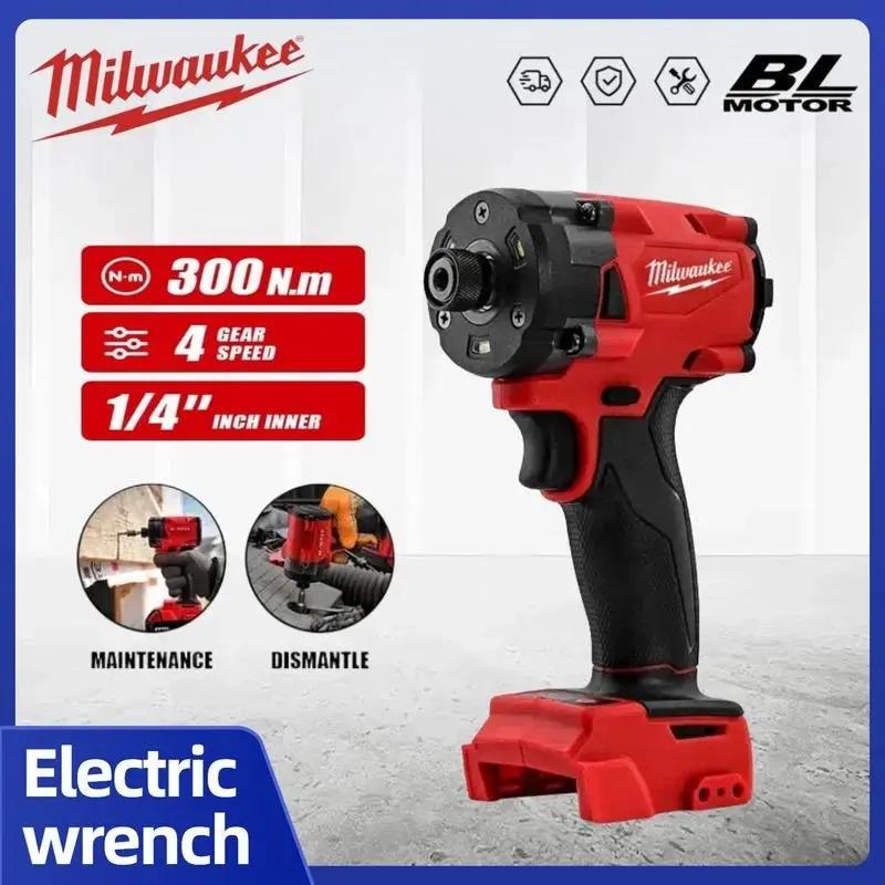 Milwaukee Cordless Impact Drill Brushless 18V Lithium High Torque Compact Electric Screwdriver