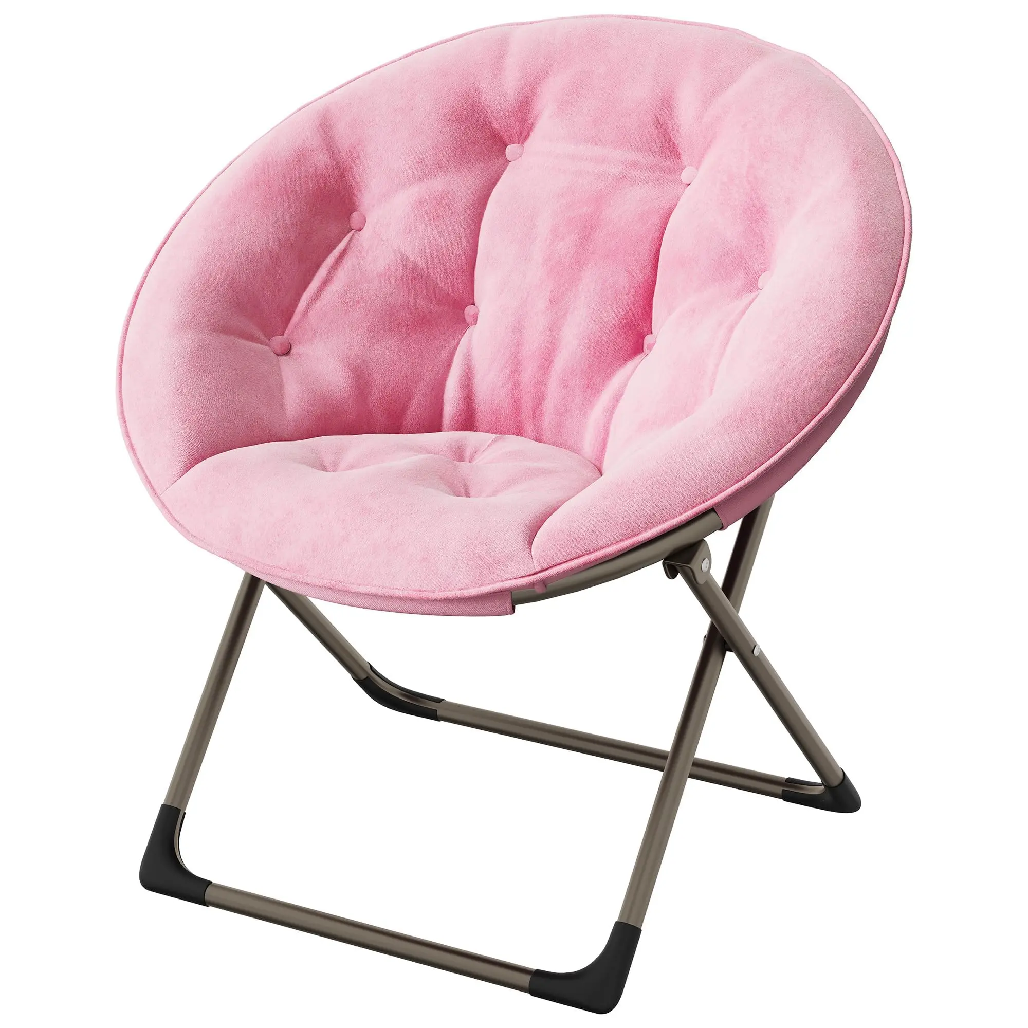 【Garvee】Oversized Soft Faux Fur Folding Lounge Chair – with Sturdy Metal Frame – Comfortable Reading and Relaxation Seat for Adults and Teens – Ideal for Bedroom, Living Room, Dorm Spaces