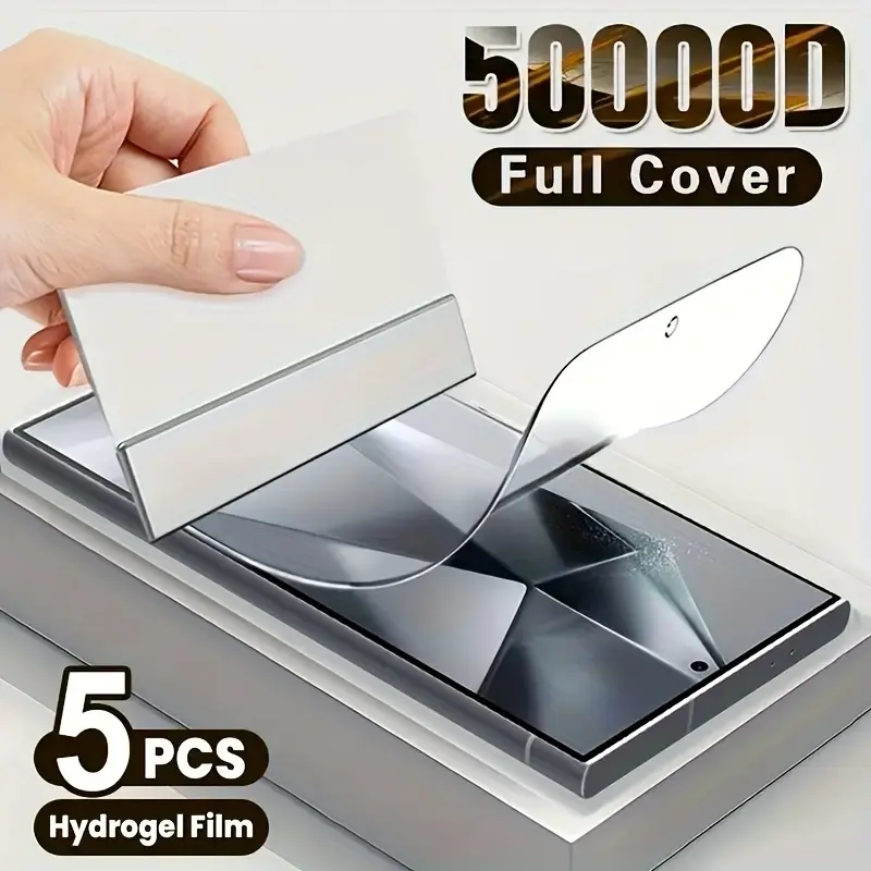 5PCS Hydrogel Film for Xiaomi 14T/14T Pro/15/15 Pro Full Coverage Hydrogel Film Transparent HD Screen Protector, compatible with Xiaomi 13T/13T Pro/14/14 Pro/14 Ultra/13/13 Pro/13 Ultra/13 Lite/12/12T/12T Pro/POCOX7/X6/X5/M6/F6, non-glass design, scratch-