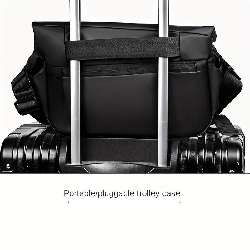 Men's Motorcycle Crossbody Bag for Outdoor Sports, Multi-Functional Chest Pack with Large Capacity, Stylish Chest Satchel for Biking, Hiking and Travel Essentials