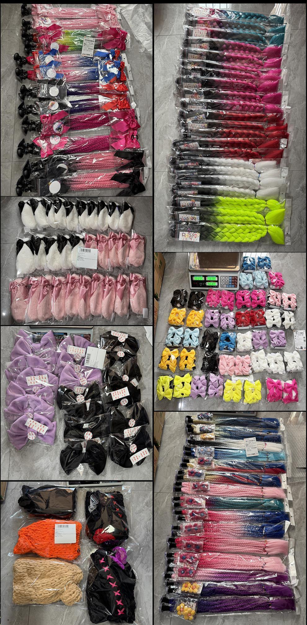 2pcs/pair New Motorcycle Helmet Braids Woman Braids Wig For Motorbike Helmets 164 colors Twist Dual Pigtail Ponytail With Sucker