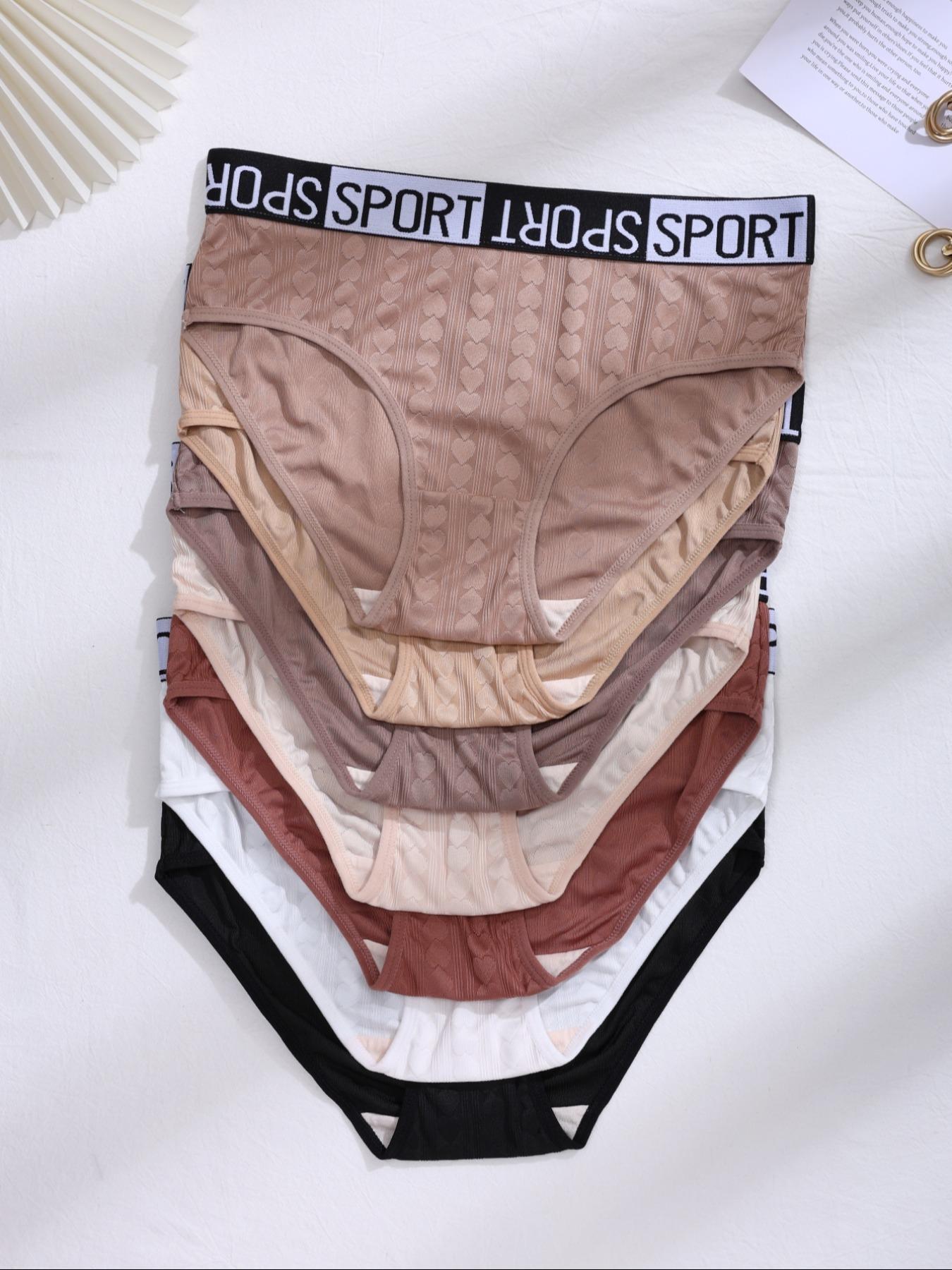 Women's Solid Color Tape Waist Panty, Soft Comfy Breathable Knicker for Daily Wear, Clothing, Underwear for All Seasons,  Lingerie for Women