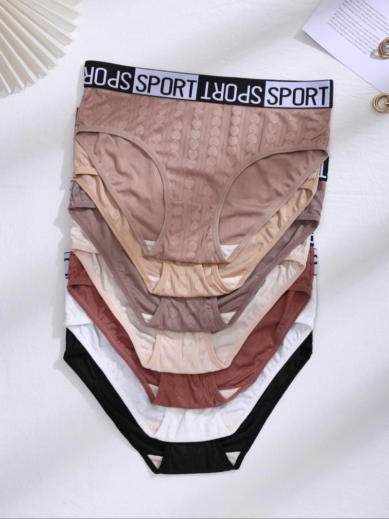 Women's Solid Color Tape Waist Panty, Soft Comfy Breathable Knicker for Daily Wear, Clothing, Underwear for All Seasons,  Lingerie for Women