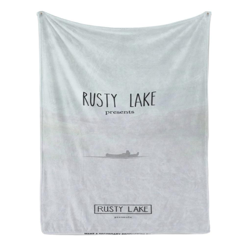 Rusty Lake Theme Flannel Blanket Surreal Mystery Game Throw Soft Cozy Plush Blanket for Couch Sofa Bed Indie Puzzle Art Aesthetic Home Decor Lightweight Travel Blanket Gamer Fan Collection Gift All Season Comfort Decorative Bed Cover