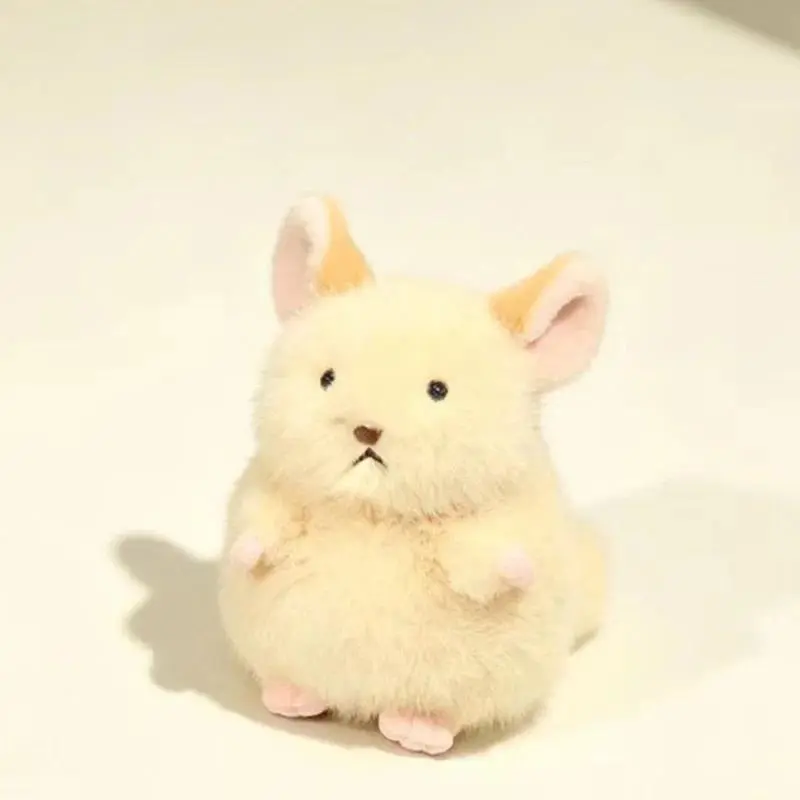 15cm Fluffy Soft Plush Chinchilla Collectible Doll with Fluffy Softness, Unisex Stress Relief Toy, Kawaii Home Decor Gift for Girls