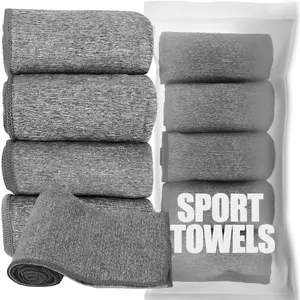 5 Pack Microfiber Gym Towels for Men Women, Quick Dry Absorbent Odor Free Workout Towels, Fast Drying Sweat Towels for Fitness 16x27 Inch